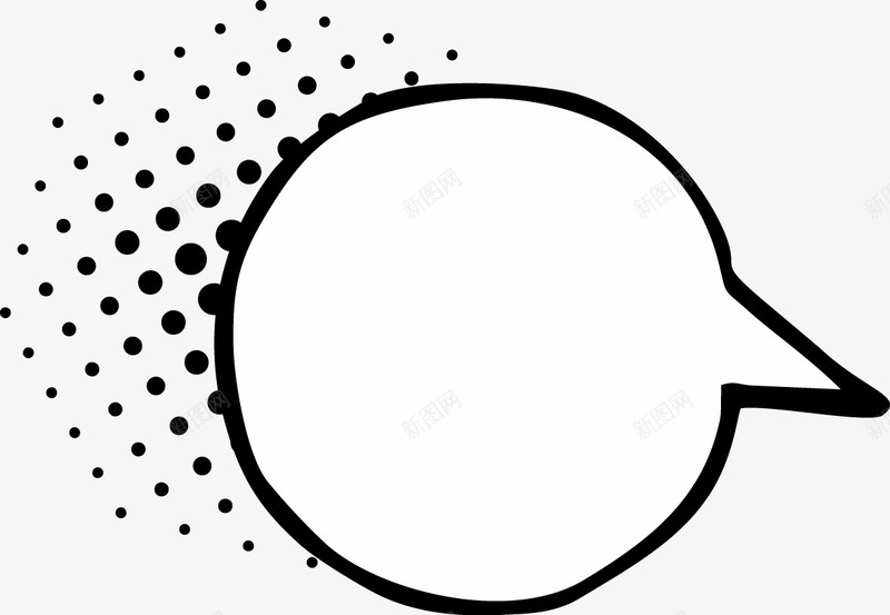 卡通气泡文本框矢量图ai免抠素材_新图网 https://ixintu.com 对话框 手绘 文本框 气泡 矢量图