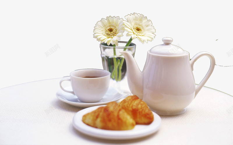 下午茶休闲时光png免抠素材_新图网 https://ixintu.com 下午茶 咖啡 瓷器 茶 茶壶 鲜花