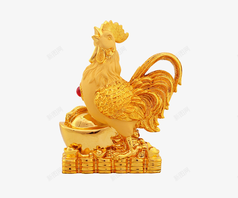 十二生肖金鸡png免抠素材_新图网 https://ixintu.com 十二生肖 摆件 鎏金 鸡