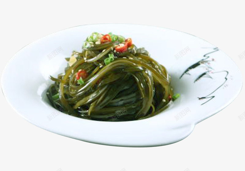 韩式美味凉拌海带丝透明png免抠素材_新图网 https://ixintu.com 凉拌海带丝 凉拌菜 剁椒 小菜 海带 碟子 美味 藻类 韩式菜肴