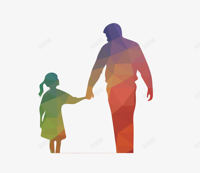 唯美精美人物剪影父亲节png免抠素材_新图网 https://ixintu.com 人物 剪影 唯美 父亲节 精美