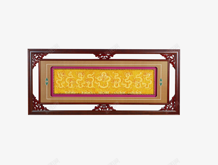 中国风红木框挂件元素png免抠素材_新图网 https://ixintu.com 中国风 古典 挂件 红木框