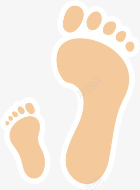 父亲节png免抠素材_新图网 https://ixintu.com 插图 橙色脚印 父亲 父亲节 父亲节素材 爸 爸爸 老爸 老爹 脚印 节日