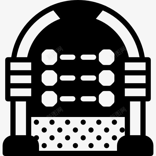 点唱机图标png_新图网 https://ixintu.com 优雅 古董 家具 点唱机 音乐 音乐播放器