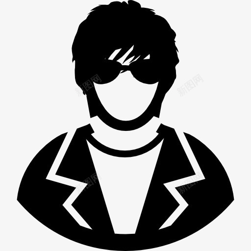 现代男性用户戴墨镜图标png_新图网 https://ixintu.com 人 头像 用户头像 男人 简介 轮廓