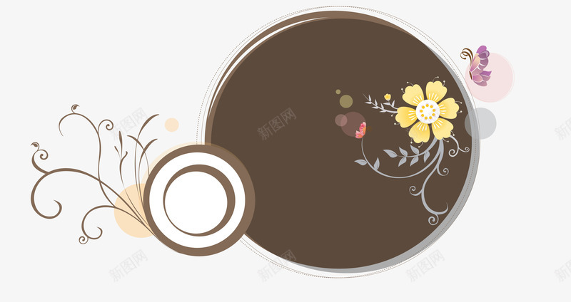 花纹花边png免抠素材_新图网 https://ixintu.com 古典浪漫 底纹边框 炫彩花卉 花纹花边 韩式花纹