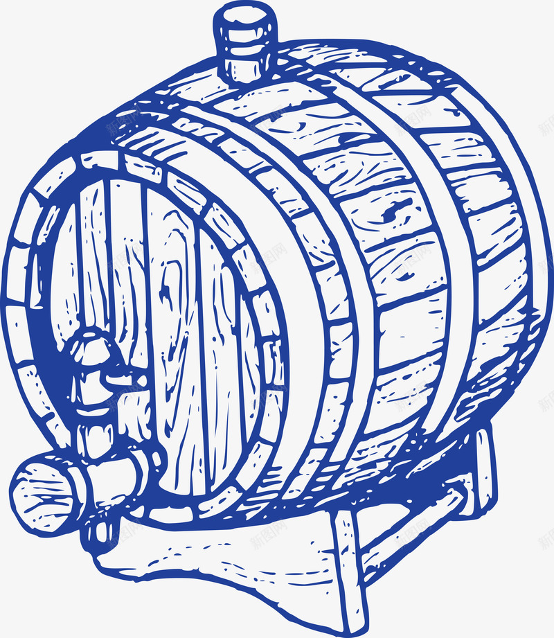 英伦范素描酒桶矢量图ai免抠素材_新图网 https://ixintu.com 素描范 英伦范素描酒桶 英国酒桶 酒桶标贴 矢量图