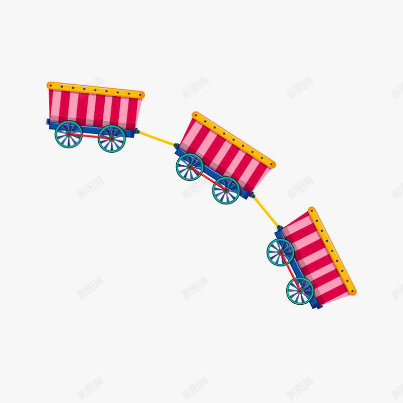 彩色卡通小火车车厢png免抠素材_新图网 https://ixintu.com PNG矢量 Q版小火车 卡通 小火车 彩色 火车卡通 车厢