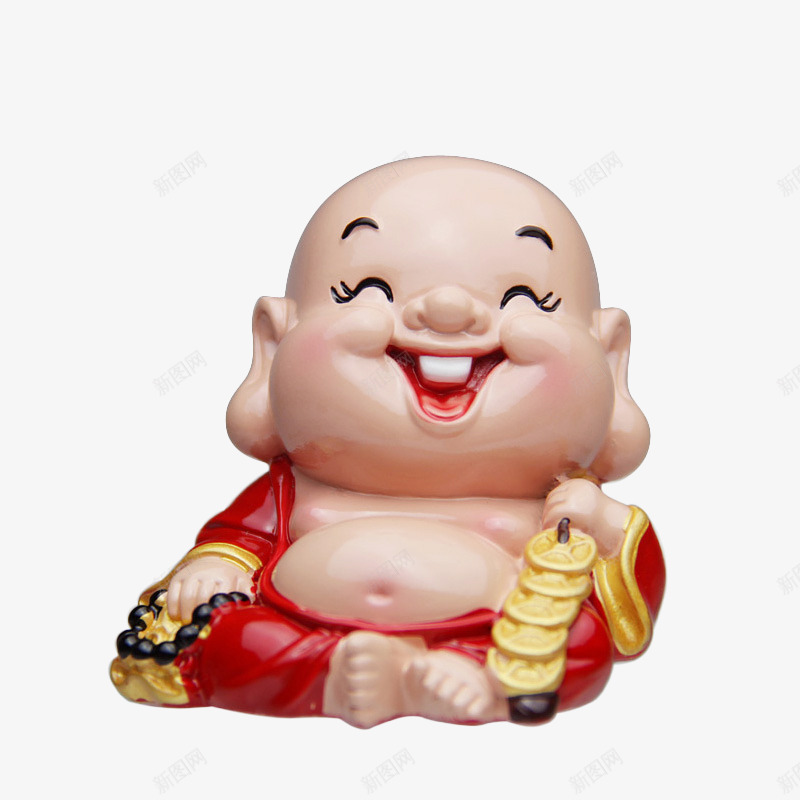 q版笑佛公仔摆件摆设png免抠素材_新图网 https://ixintu.com q版 摆件 摆设 笑佛 铜钱串