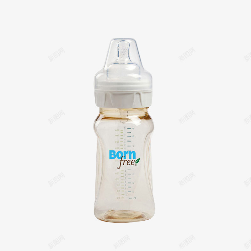 BornFree防胀气宽口奶瓶png免抠素材_新图网 https://ixintu.com 260毫升奶瓶 PES奶瓶 产品实物