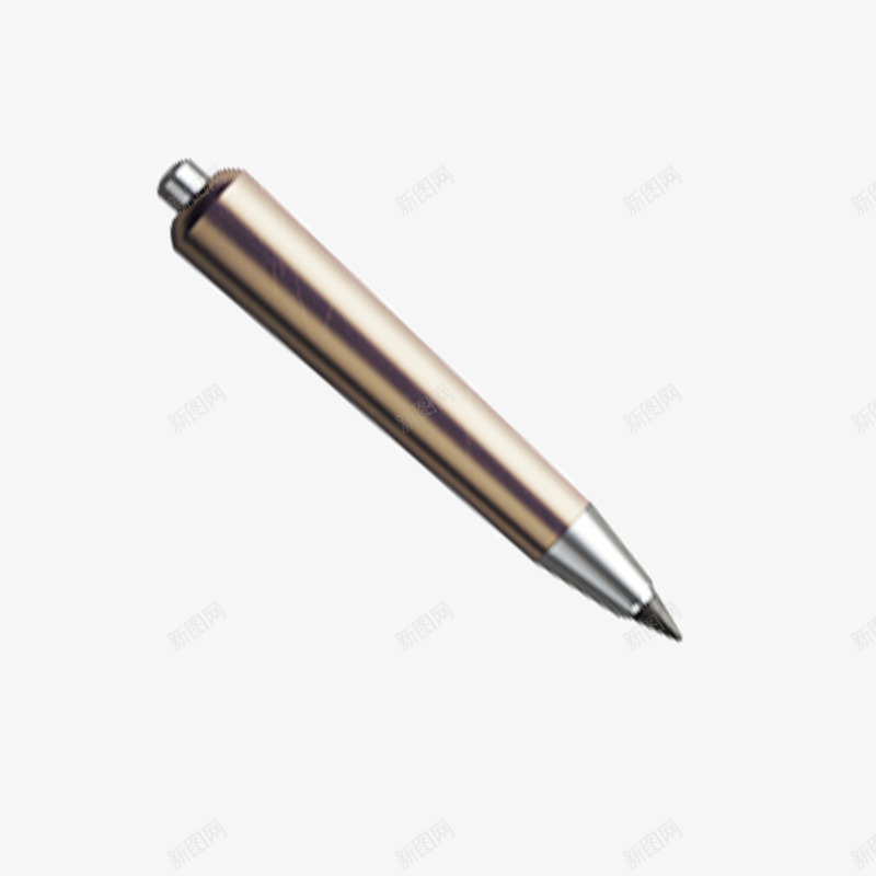 灰色金属质感圆珠笔png免抠素材_新图网 https://ixintu.com 光泽 圆珠笔 工具 灰色 签字 质感 金属 高光