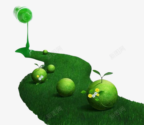 绿色生态教育行业装饰图案png免抠素材_新图网 https://ixintu.com 教育行业 绿色生态 绿色生态教育行业装饰图案 装饰图案