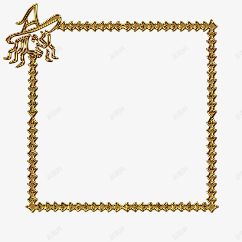 铁框png免抠素材_新图网 https://ixintu.com 女巫 巫师 方框 画框 雕刻