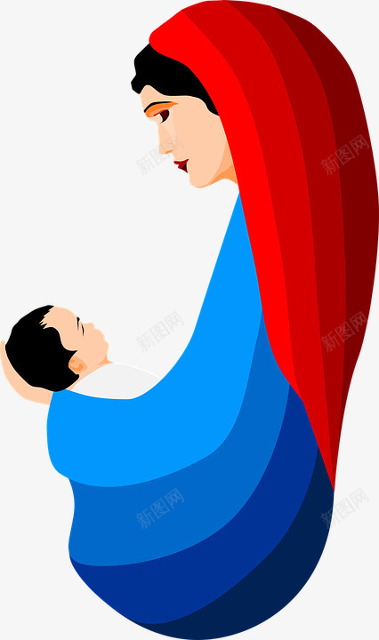 母亲与儿子png免抠素材_新图网 https://ixintu.com 关爱 圣诞 圣诞节 圣诞节矢量图 爱