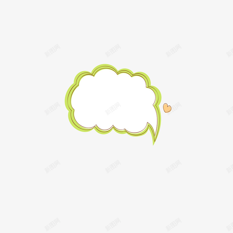 文字对话框png免抠素材_新图网 https://ixintu.com 可爱边框 韩式边框
