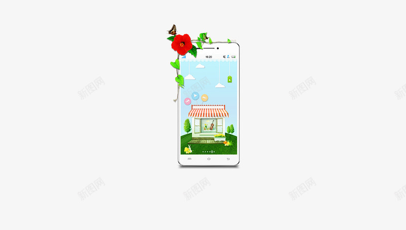 VIVO智能手机png免抠素材_新图网 https://ixintu.com VIVO 智能手机 花朵