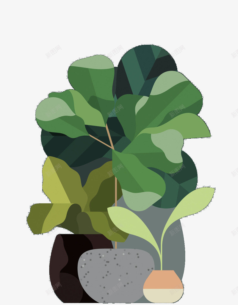 一盆绿植png免抠素材_新图网 https://ixintu.com 冬青 绿植 绿色 花盆