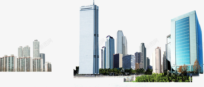 城市高楼建筑风景png免抠素材_新图网 https://ixintu.com 城市 建筑 风景 高楼