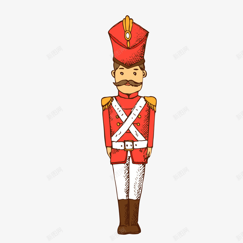 卡通士兵人物矢量图ai免抠素材_新图网 https://ixintu.com 人物设计 卡通 士兵 彩绘 手绘 摆件 红色 矢量图
