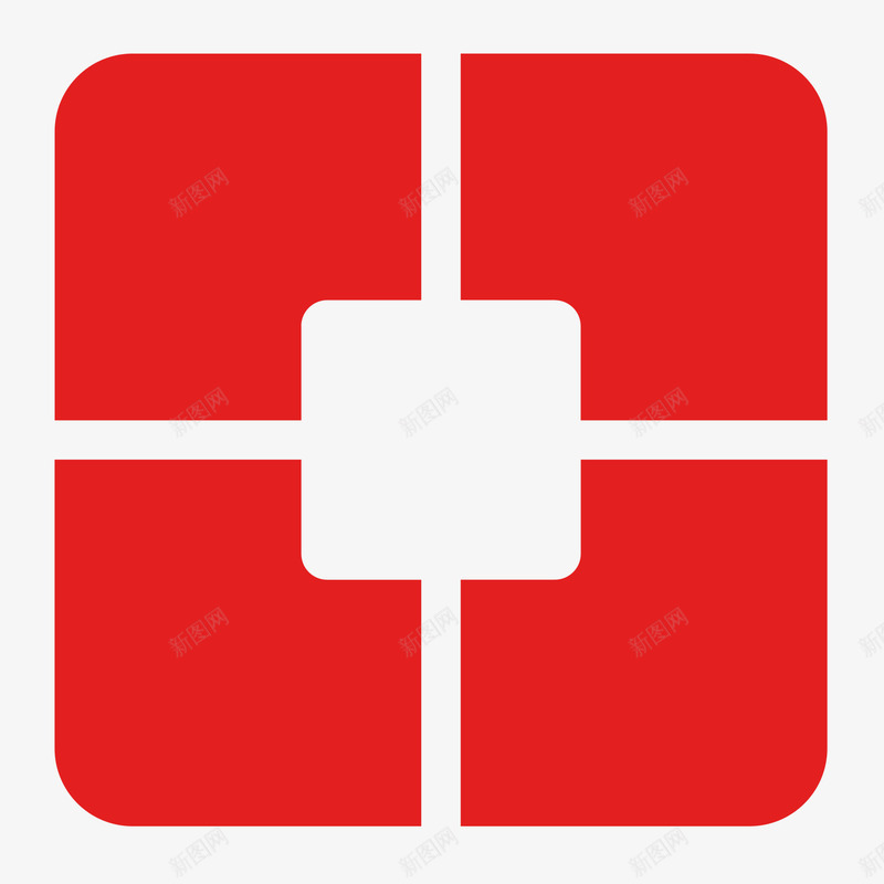 红色圆角威京银行logo矢量图图标eps_新图网 https://ixintu.com 圆角 威京 扁平化 红色 财富 金融 银行logo 矢量图