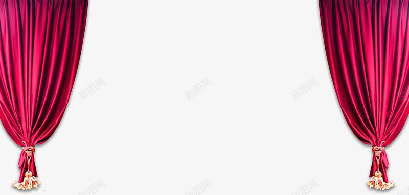 粉色电商海报幕布png免抠素材_新图网 https://ixintu.com 商海 幕布 粉色