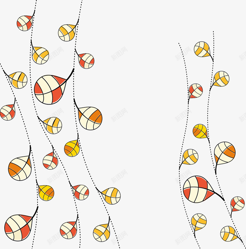 秋天装饰插图树枝叶png免抠素材_新图网 https://ixintu.com 卡通插图 枝条 树叶 树叶枝 树枝叶 秋天 装饰插图