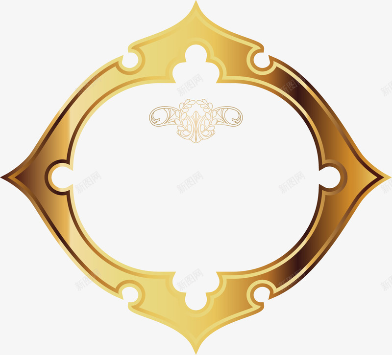金黄色边框商标背景矢量图图标ai_新图网 https://ixintu.com png背景 背景元素 背景矢量 边框矢量 边框背景 金黄色背景 矢量图