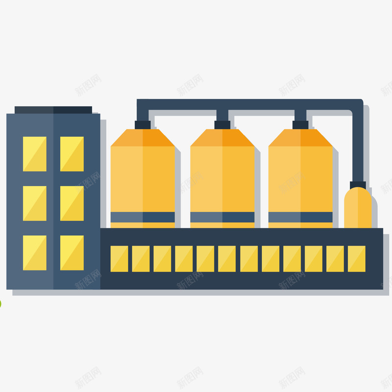黄色智能工厂运输车png免抠素材_新图网 https://ixintu.com 工厂 智能 智能工厂 素材 运输车 黄色