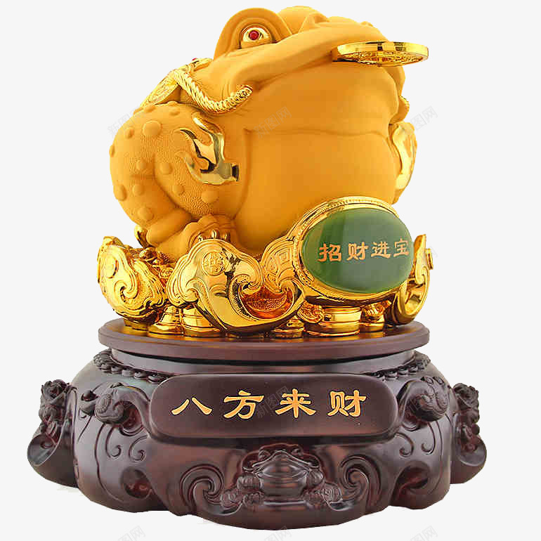 金色的蟾蜍png免抠素材_新图网 https://ixintu.com 摆件 旺财 蟾蜍 装饰 金蟾蜍