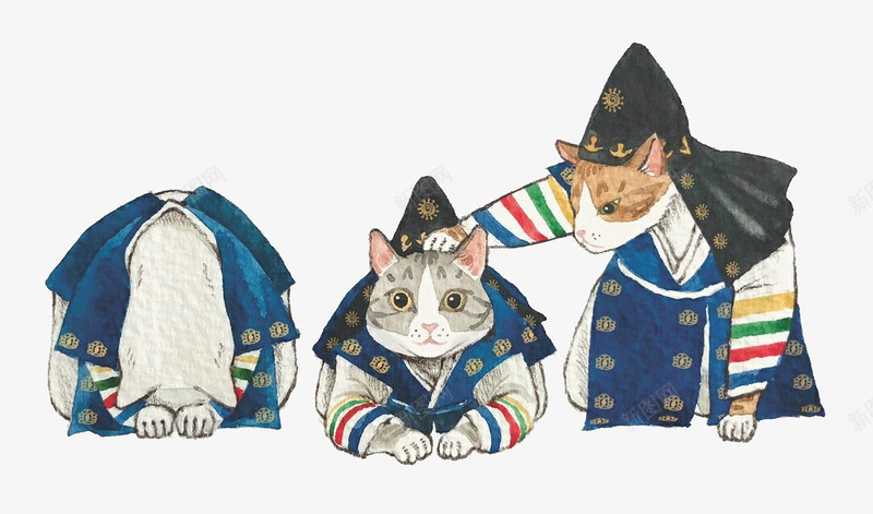 貓貓系列5png免抠素材_新图网 https://ixintu.com cat 可愛 手绘 貓