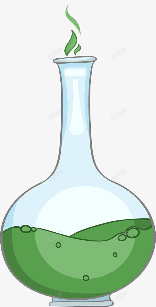 手绘透明花瓶png免抠素材_新图网 https://ixintu.com 台花 叶子 手绘 摆件 花卉 花瓶 装饰 透明