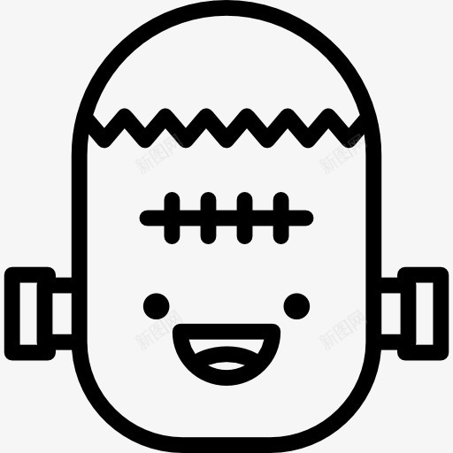 弗兰肯斯坦图标png_新图网 https://ixintu.com 万圣节 可怕 头像 恐怖 恐怖的怪人 恐惧