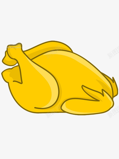 烤鸡png免抠素材_新图网 https://ixintu.com 金黄色 食物 鸡肉