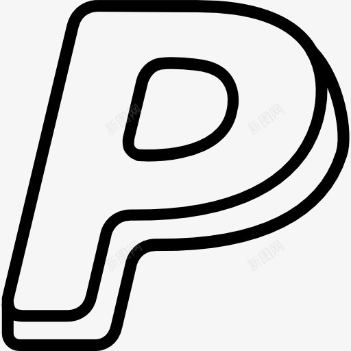 贝宝图标png_新图网 https://ixintu.com 品牌 品牌和标志 商标 标志 标识 社交媒体 社交网络 贝宝