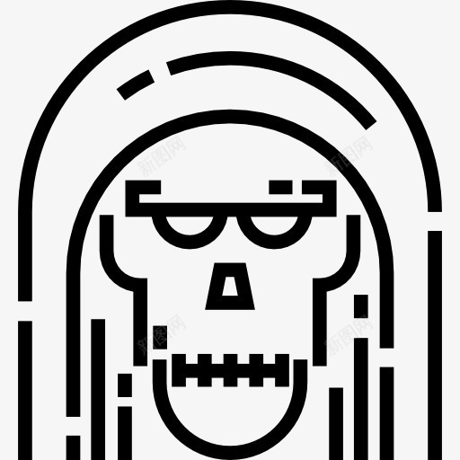 死亡图标png_新图网 https://ixintu.com 万圣节 害怕 恐怖 恐惧 死亡