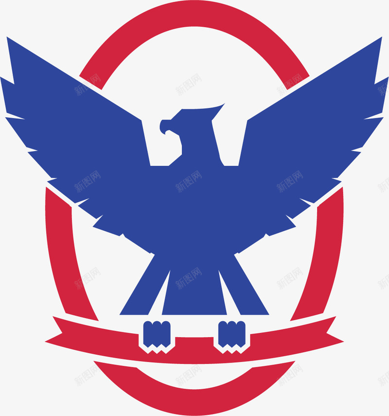 椭圆形玫红色标图标png_新图网 https://ixintu.com 军队图标 椭圆形 玫红色 玫红色图标 童子军 鹰童军图标