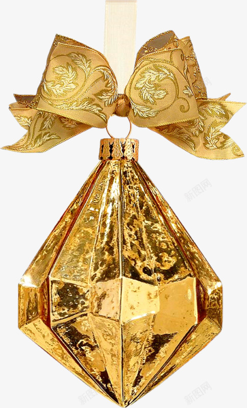 金色蝴蝶结吊坠png免抠素材_新图网 https://ixintu.com 吊坠 蝴蝶结 金色吊坠