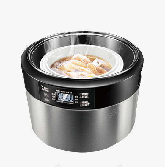 家用小电器炖罐png免抠素材_新图网 https://ixintu.com 多用煲汤 智能煲汤 炖罐 煲汤电器 电器炖罐 隔水煲汤