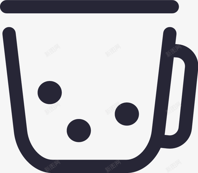 厨电奶茶图标png_新图网 https://ixintu.com 厨电奶茶