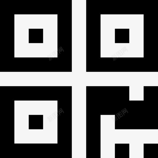 QR码图标png_新图网 https://ixintu.com 快速响应码 技术 接口 智能手机 条码 编码