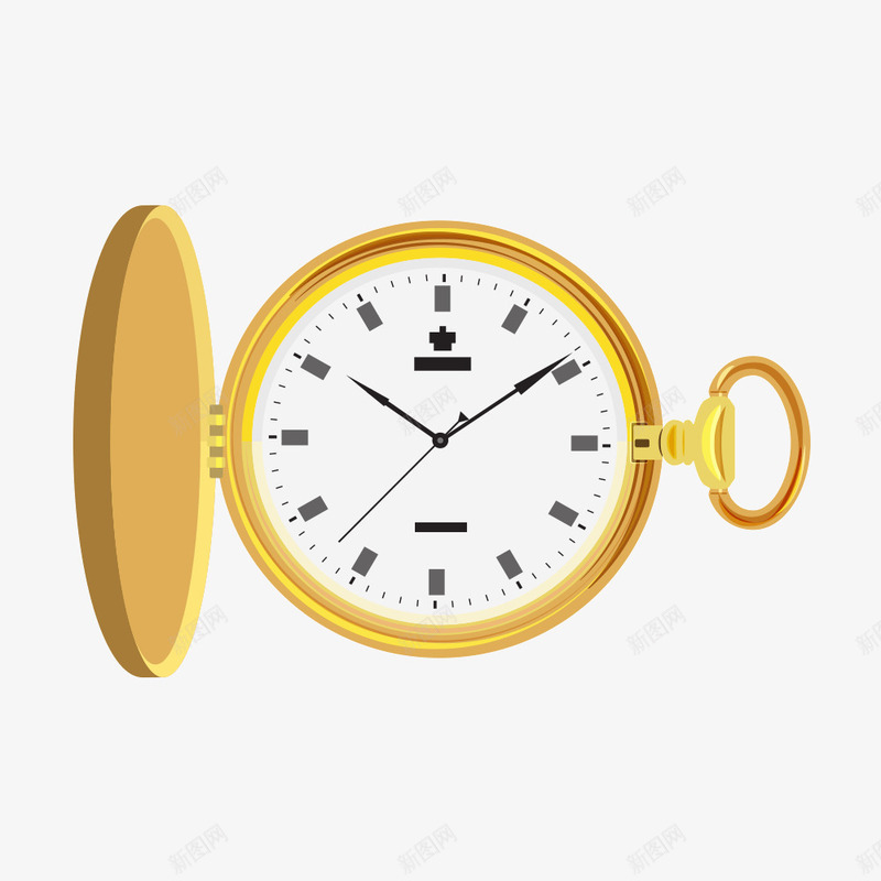 怀表png免抠素材_新图网 https://ixintu.com 古典怀表 怀表 时间 金色