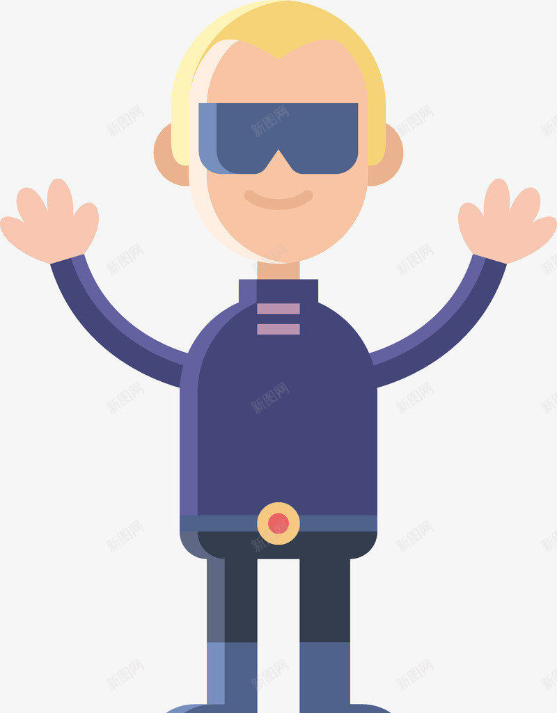 蓝色眼镜男孩虚拟现实运动中的人矢量图ai免抠素材_新图网 https://ixintu.com 人物 卡通 智能 智能穿戴 游戏 游戏中的人物 科技 蓝色眼镜男孩 蓝色眼镜男孩虚拟现实运动中的人物矢量素材免费下载 虚拟现实 矢量图