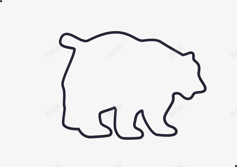 小熊座描边png免抠素材_新图网 https://ixintu.com
