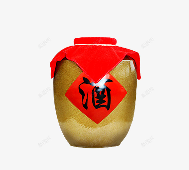 黄色手绘酒坛png免抠素材_新图网 https://ixintu.com 中国风 古风 古风酒坛 密封 手绘酒坛 矢量手绘 红布 酒 酒坛 饮料 黄色