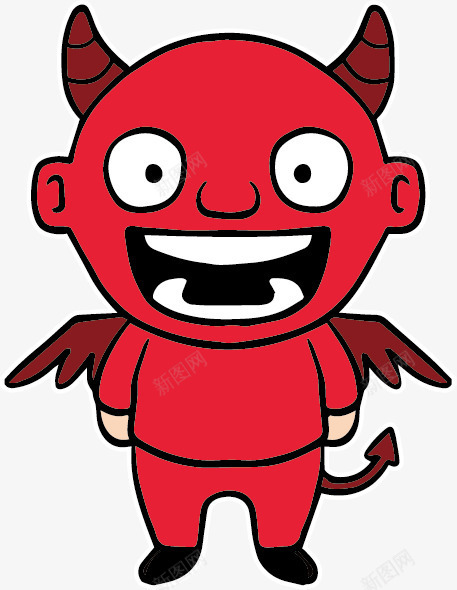 可爱的卡通小恶魔png免抠素材_新图网 https://ixintu.com 卡通 小恶魔翅膀 恶魔 西方神话