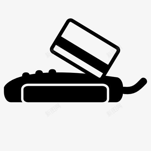 POS机刷卡图标png_新图网 https://ixintu.com 扫码
