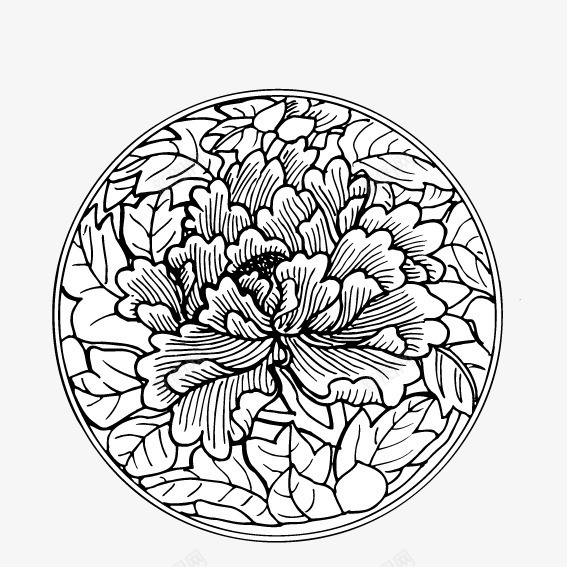手绘圆形桂花矢量图ai免抠素材_新图网 https://ixintu.com 圆形 桂花 花朵 矢量图