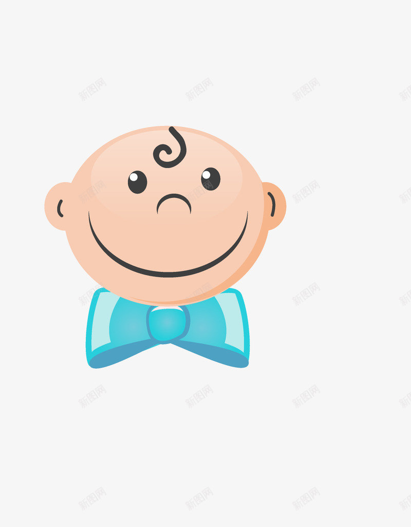 系着领结的儿童头像png免抠素材_新图网 https://ixintu.com 儿童头像 卡通 可爱的 宝宝 微笑的 蝴蝶结