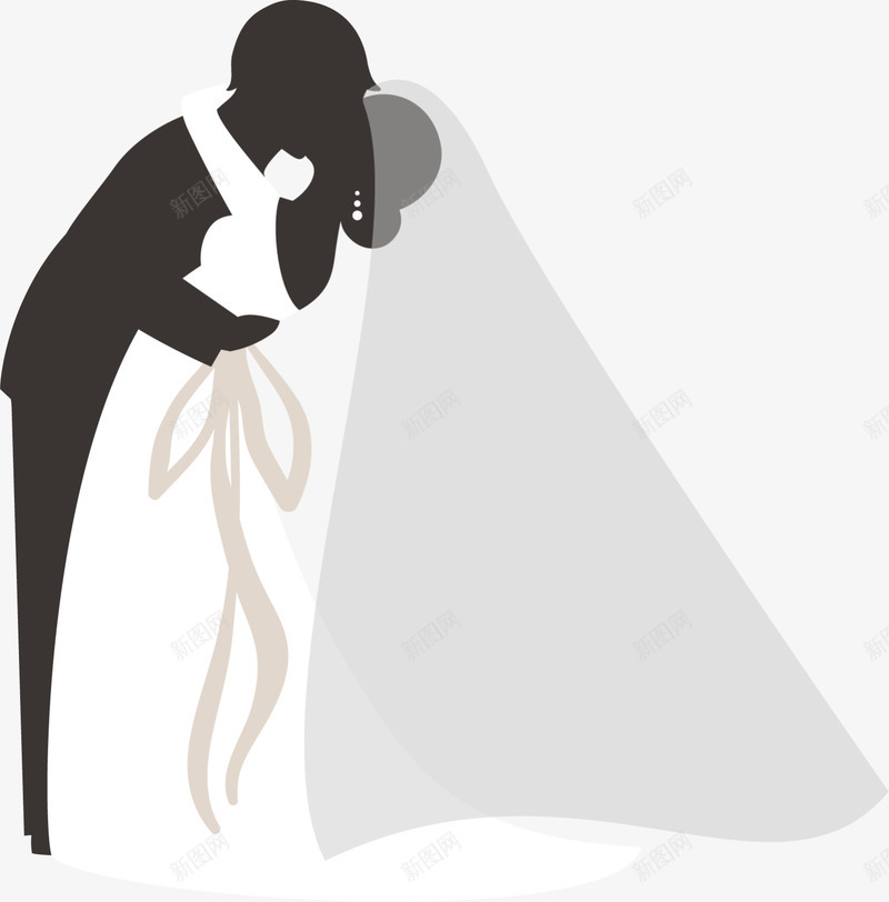 卡通婚礼新娘新郎png免抠素材_新图网 https://ixintu.com LOVE 婚礼 新娘 新郎 浪漫 爱情 结婚