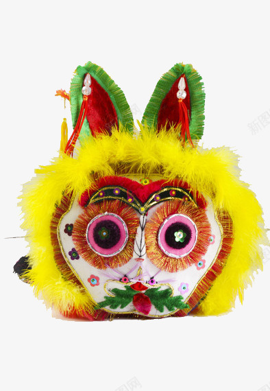 虎头手工品png免抠素材_新图网 https://ixintu.com 宝宝用品 布艺 手工 黄色羽毛